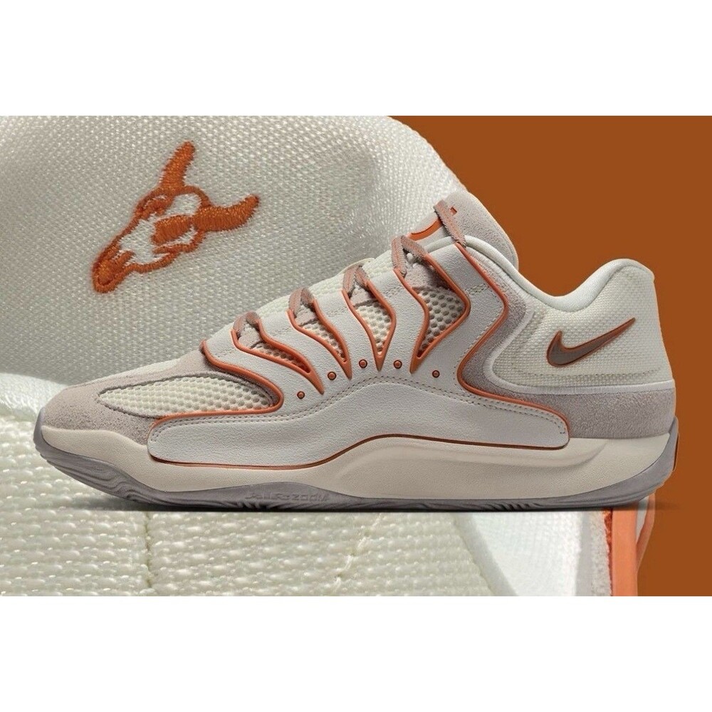 Nike KD 18 Rise Texas Longhorns Soft Pearl Campfire Orange HV1992-003 Size 7 New